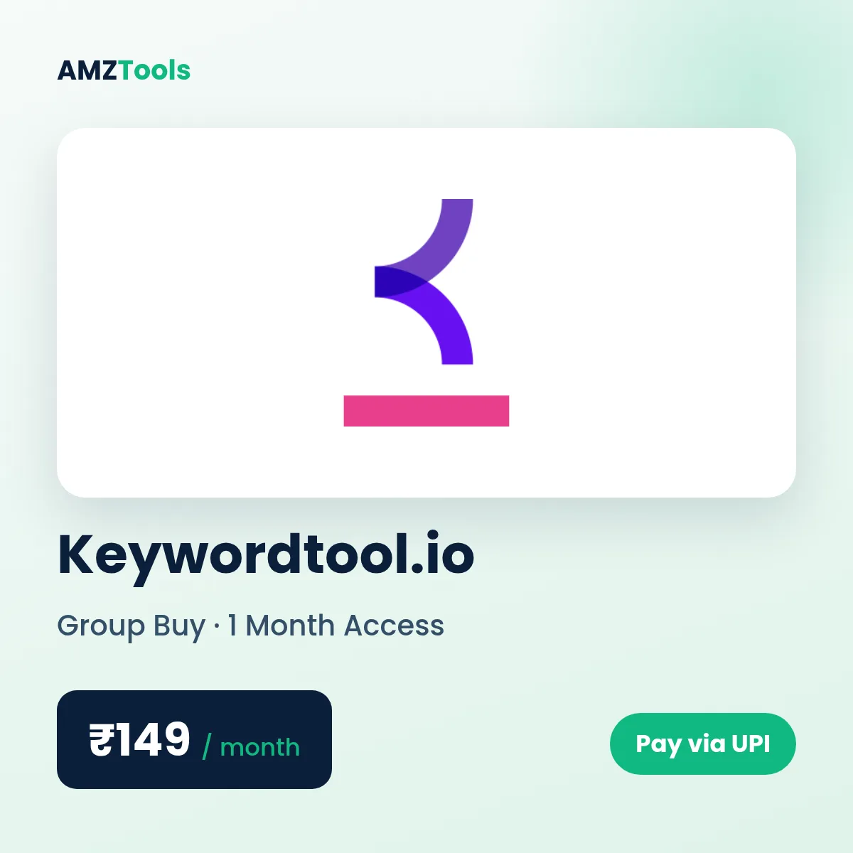 Keywordtool.io group buy shared account on AMZTools