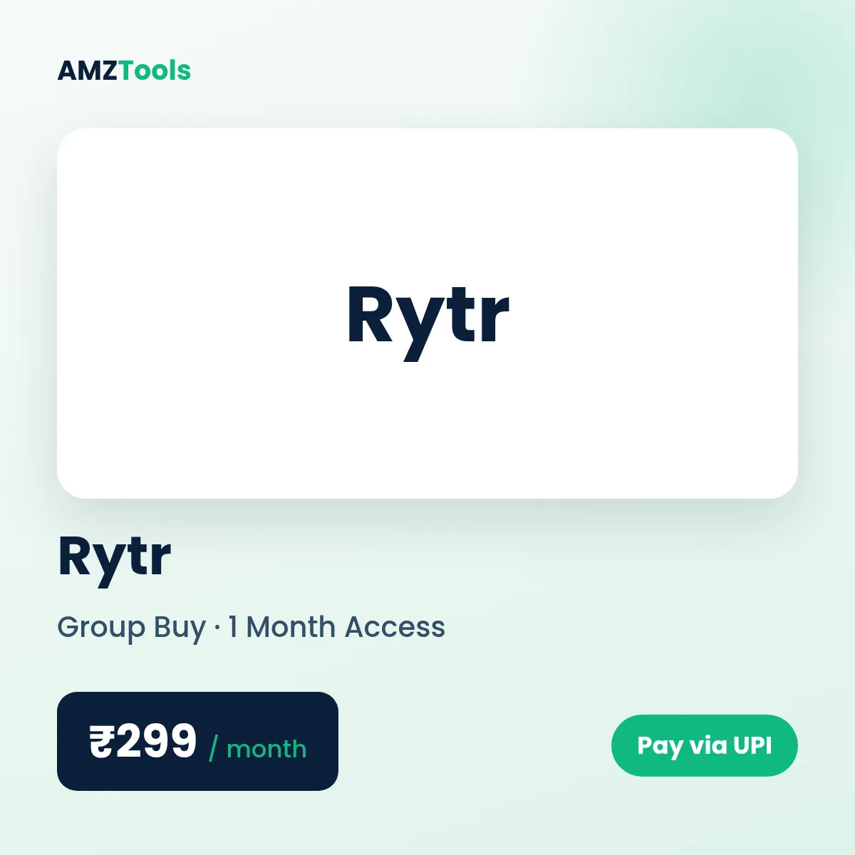 Rytr group buy shared account on AMZTools