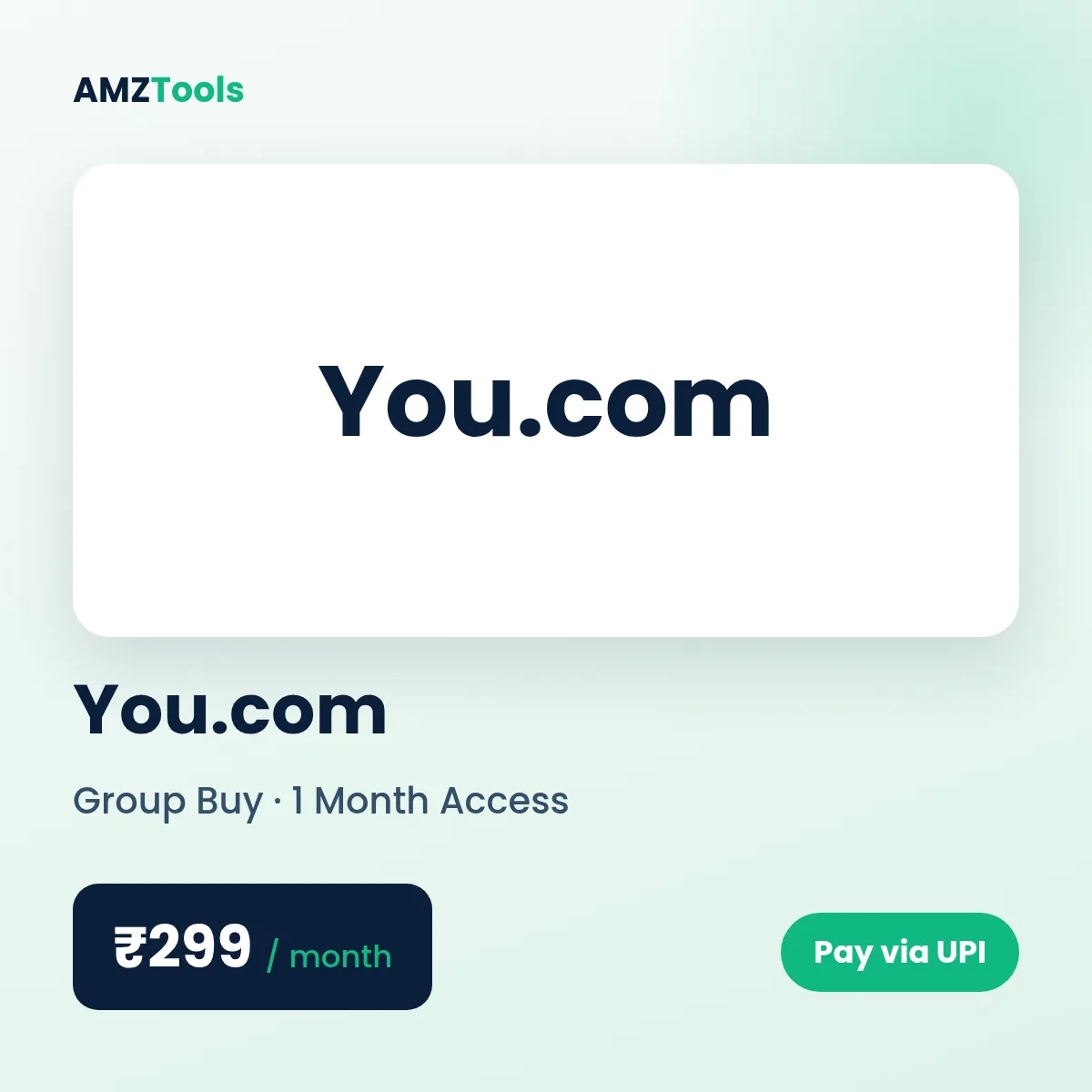 You.com group buy shared account on AMZTools